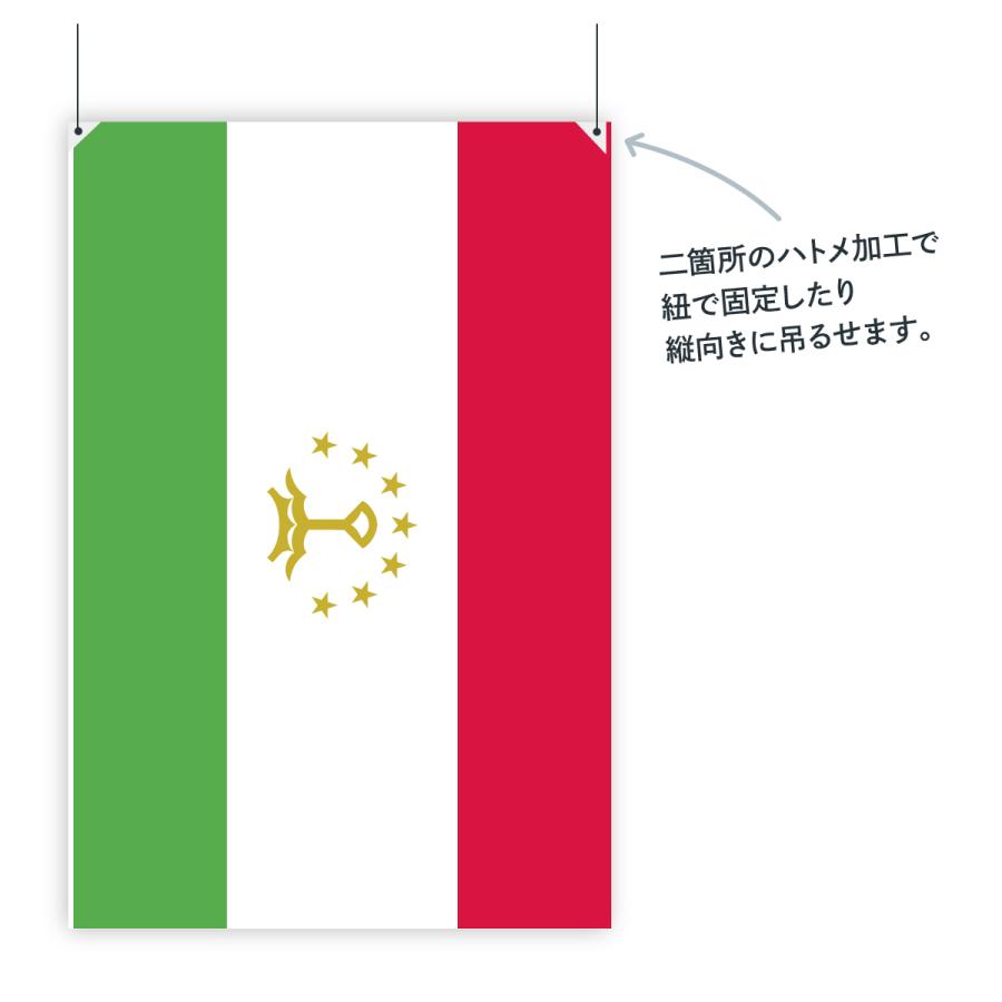 通販激安 タジキスタン共和国 H100cm W150cm 国旗 万国旗 ハトメ 四方4箇所 Www Thinktocode Com