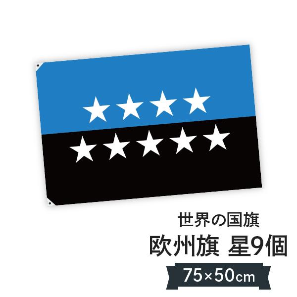 欧州旗 星9個 国旗 W75cm H50cm : のぼり旗 グッズプロ - 通販 - Yahoo