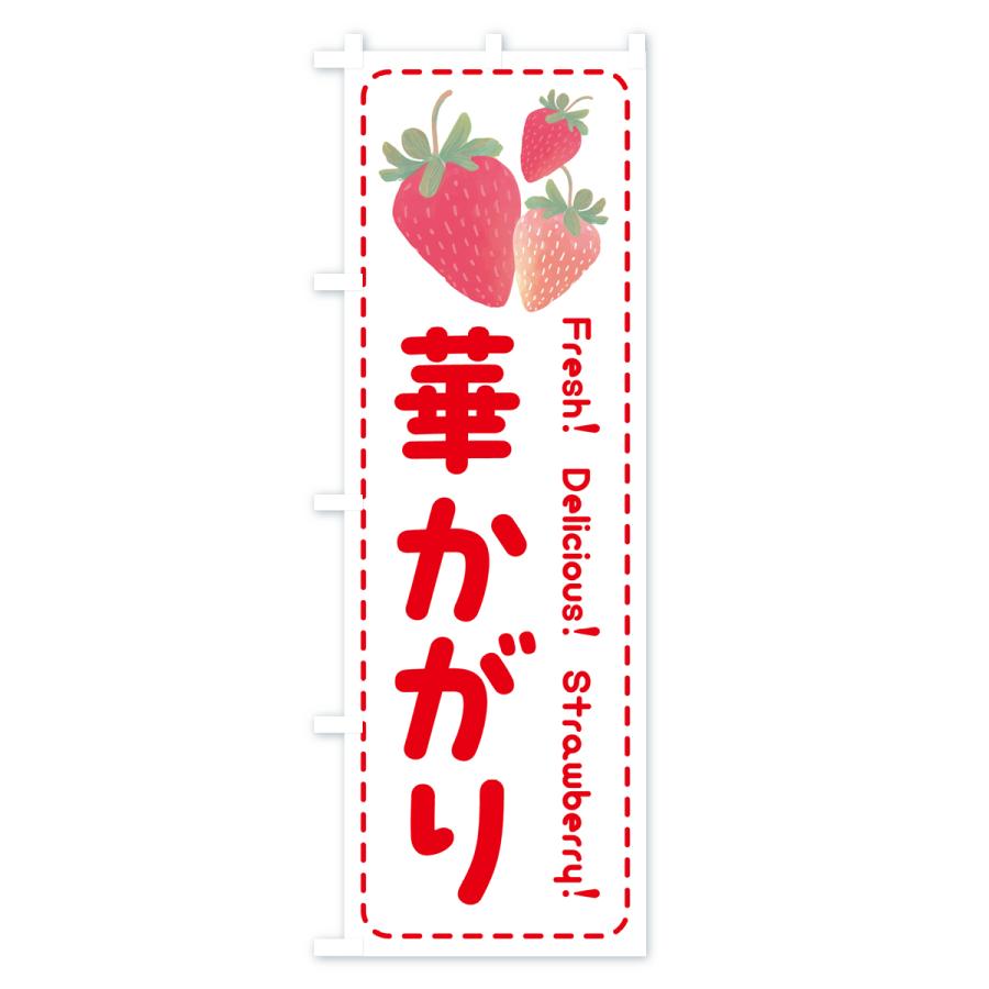 のぼり旗 華かがり・いちご・苺｜goods-pro｜03