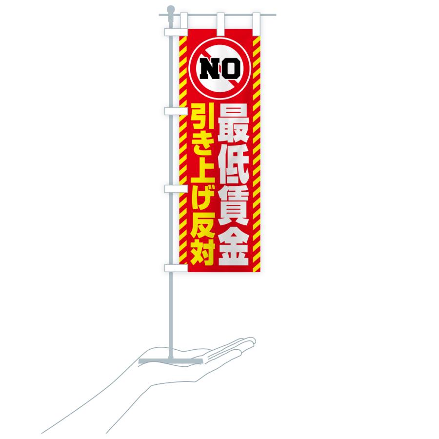 のぼり旗 最低賃金引き上げ反対 |  | 19