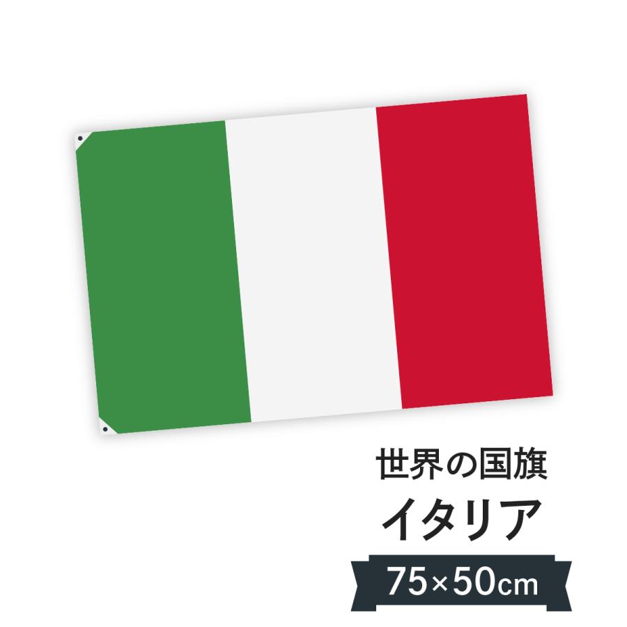イタリア共和国 国旗 W75cm H50cm : のぼり旗 グッズプロ - 通販