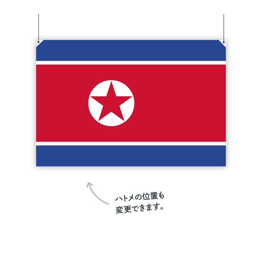 朝鮮民主主義人民共和国 国旗 W75cm H50cm｜goods-pro｜03