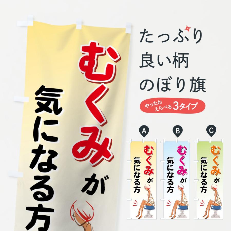 のぼり旗 むくみが気になる方 | 