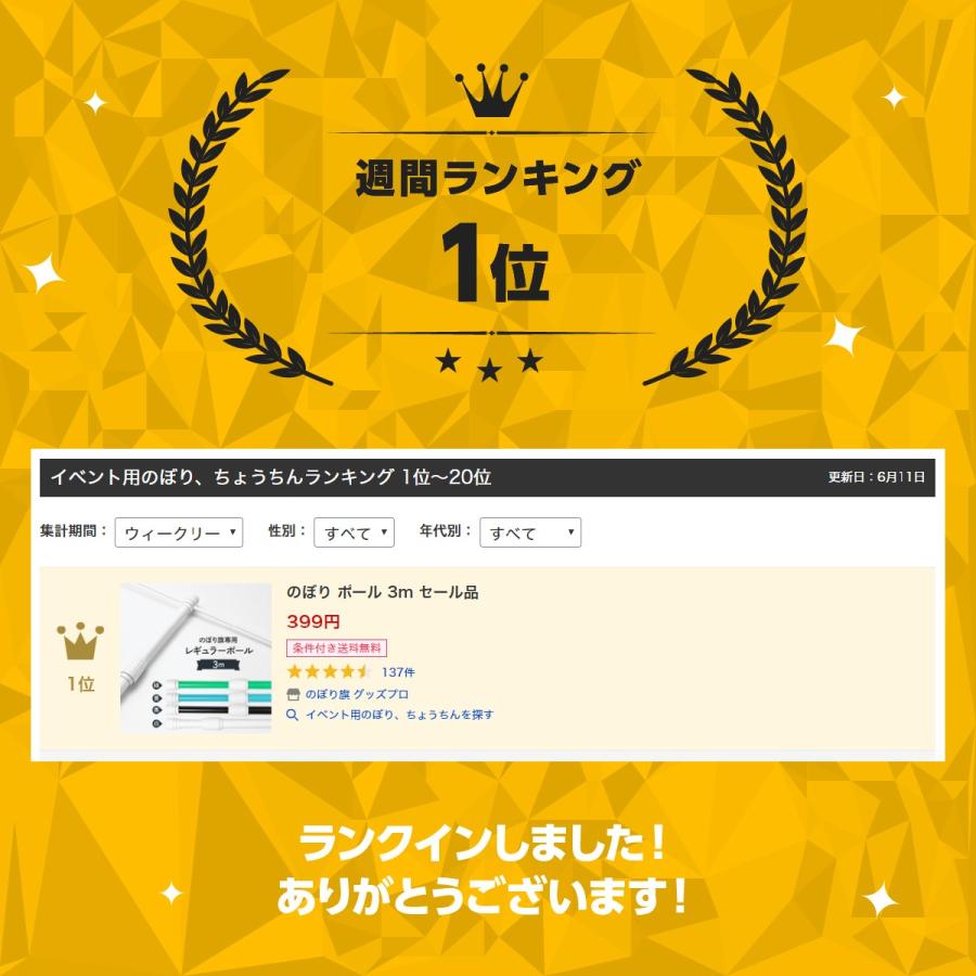 マキガード 直径2 2cm用 のぼりの巻きつき防止 7epk のぼり旗 グッズプロ 通販 Yahoo ショッピング