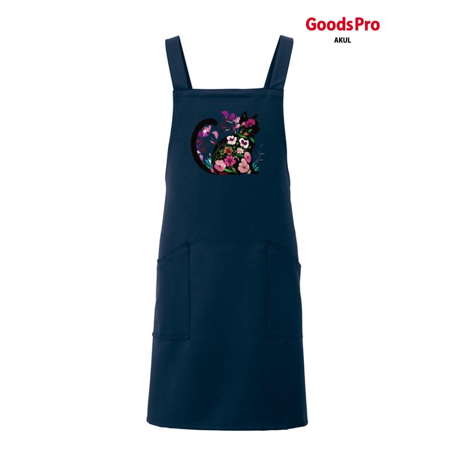 爆買 エプロン 業務用 撥水 名入れ ロゴ印刷 Tシャツ 猫 ネコ 花