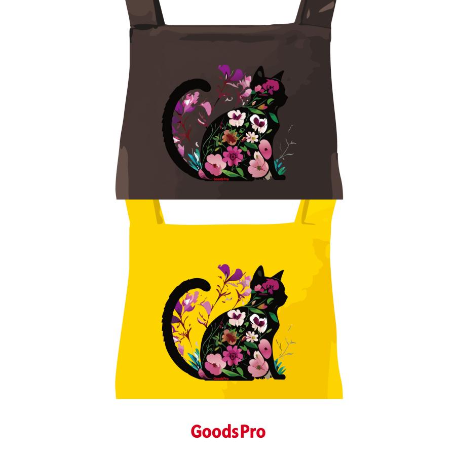 爆買 エプロン 業務用 撥水 名入れ ロゴ印刷 Tシャツ 猫 ネコ 花