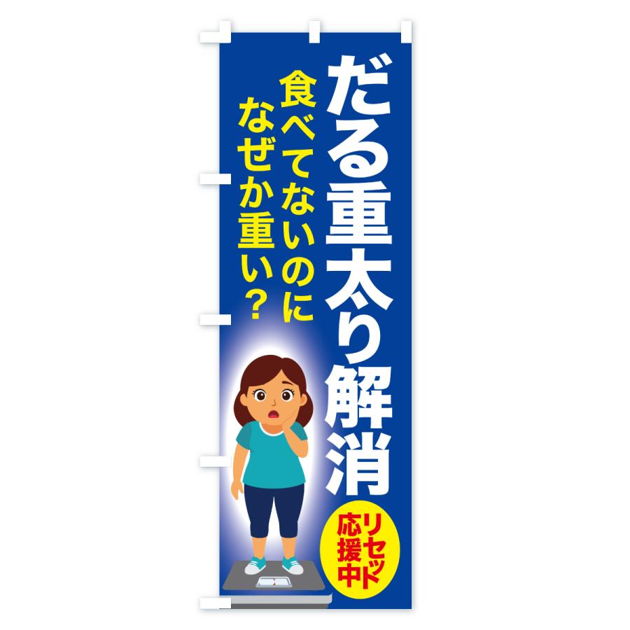 のぼり旗 だる重太り解消・食べ過ぎ・体重増加・体重リセット |  | 03
