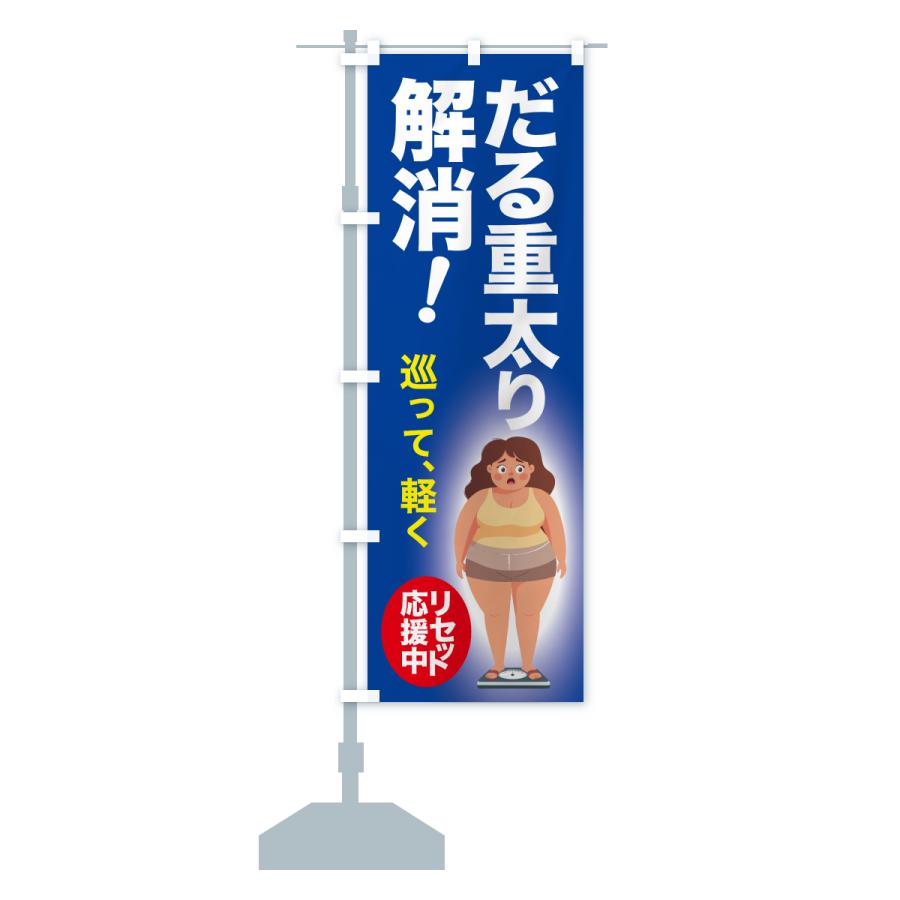 のぼり旗 だる重太り解消・食べ過ぎ・体重増加・体重リセット |  | 15