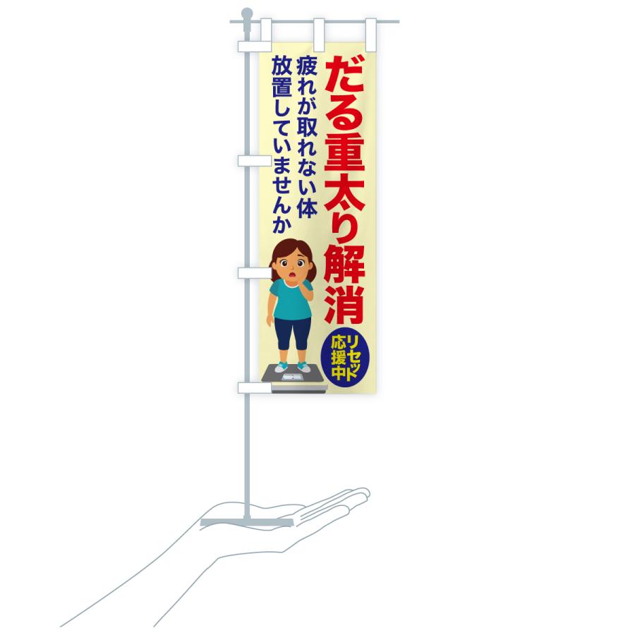 のぼり旗 だる重太り解消・食べ過ぎ・体重増加・体重リセット |  | 16