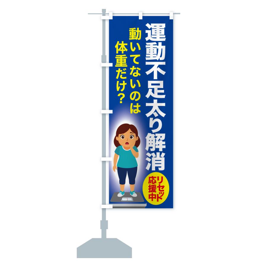 のぼり旗 運動不足太り解消・食べ過ぎ・体重増加・体重リセット |  | 15