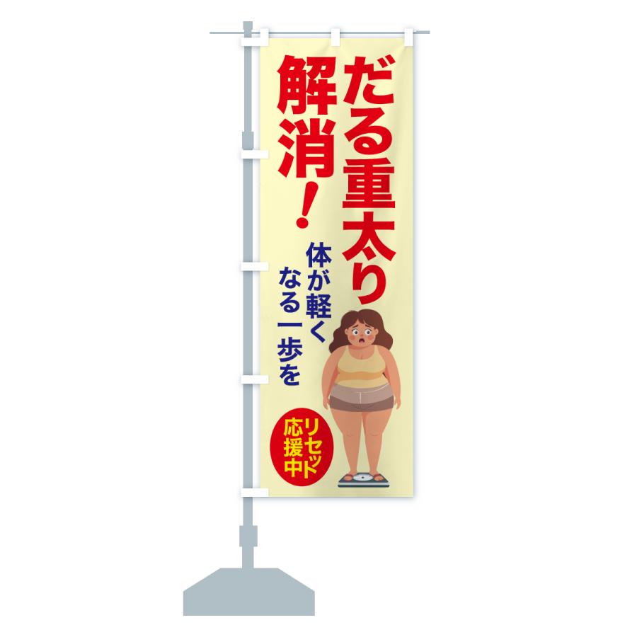 のぼり旗 だる重太り解消・食べ過ぎ・体重増加・体重リセット |  | 13
