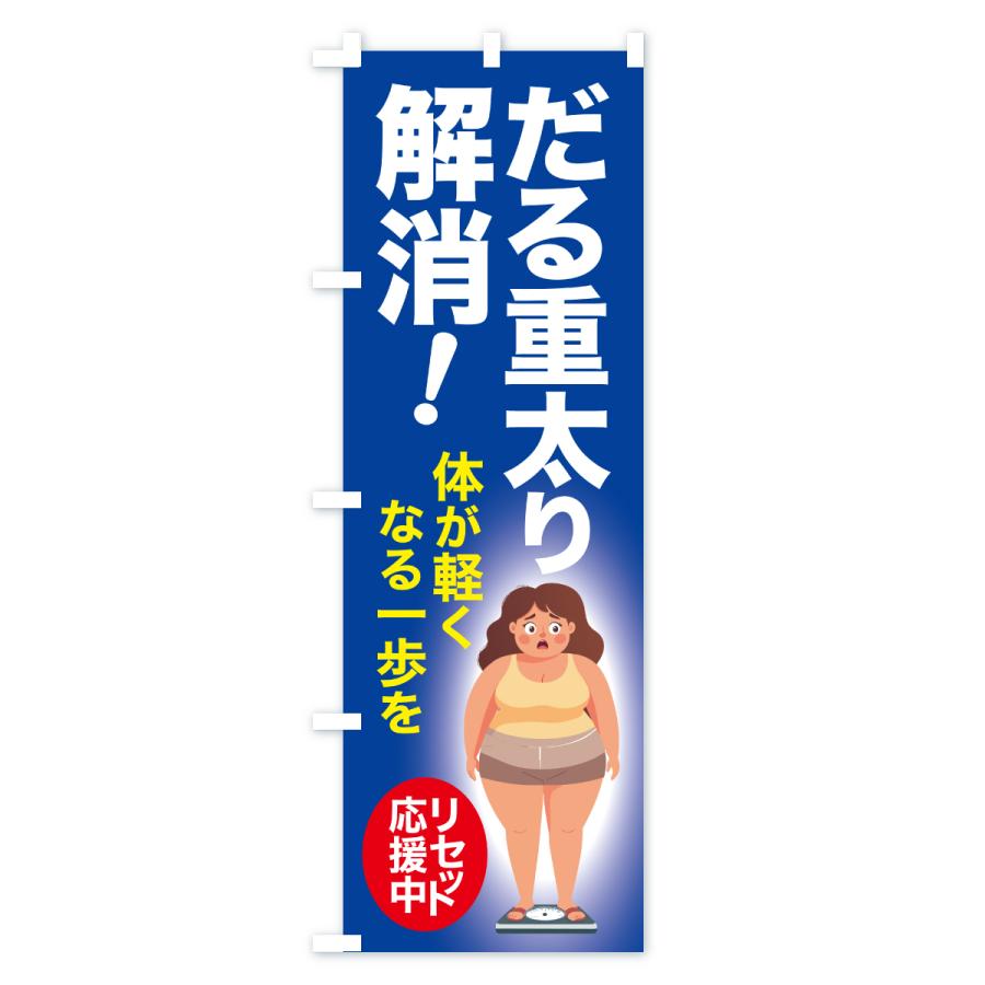 のぼり旗 だる重太り解消・食べ過ぎ・体重増加・体重リセット |  | 03
