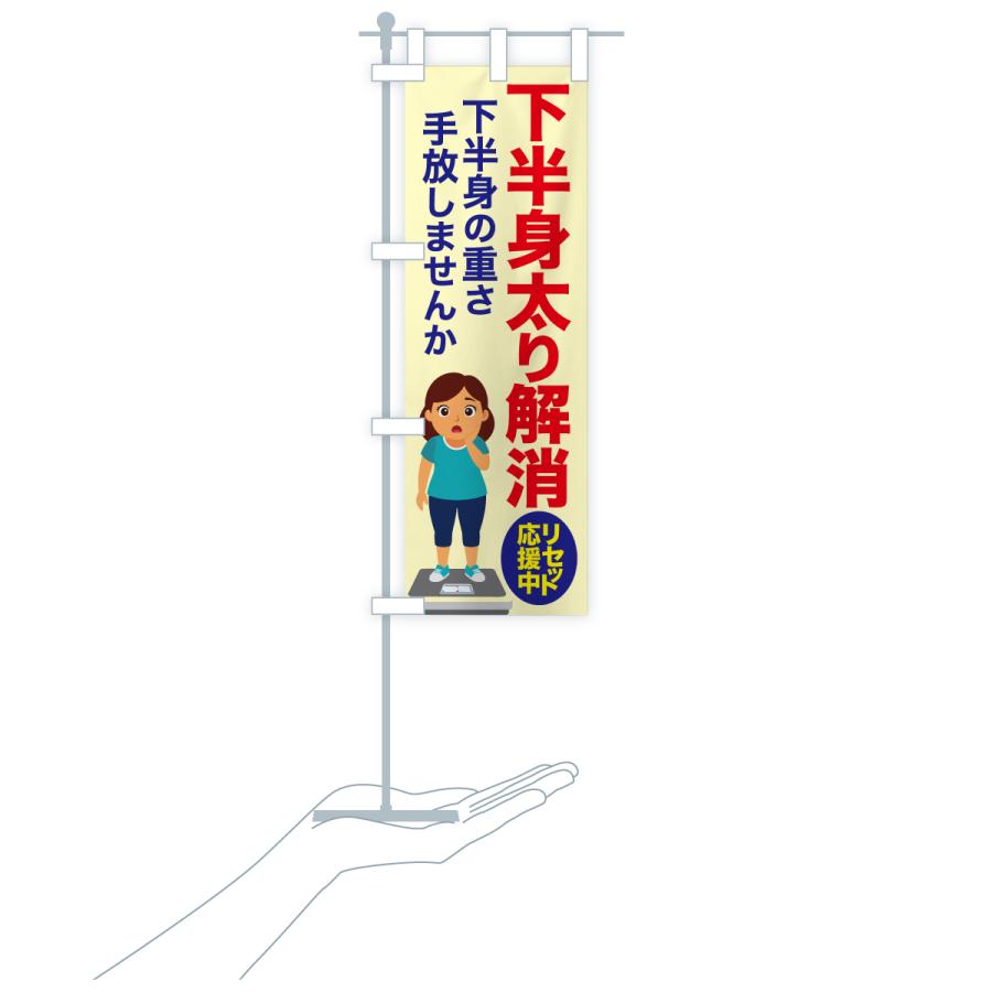 のぼり旗 下半身太り解消・食べ過ぎ・体重増加・体重リセット |  | 16