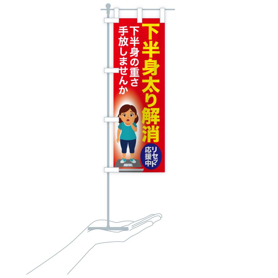 のぼり旗 下半身太り解消・食べ過ぎ・体重増加・体重リセット |  | 17