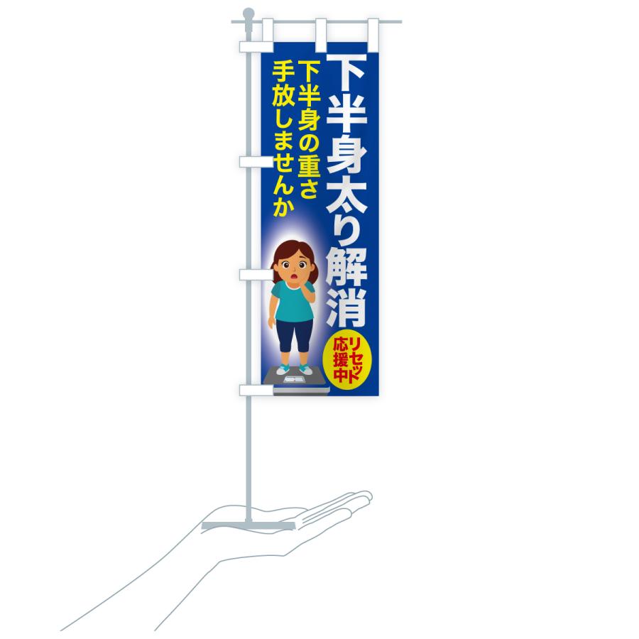のぼり旗 下半身太り解消・食べ過ぎ・体重増加・体重リセット |  | 18
