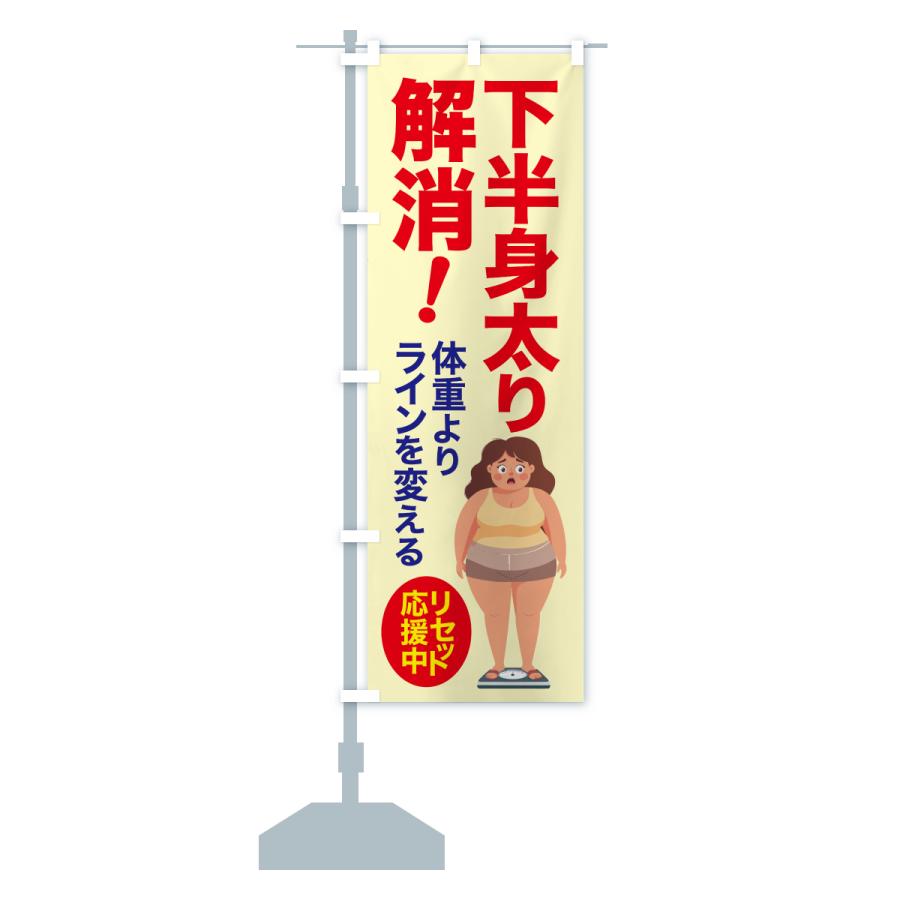 のぼり旗 下半身太り解消・食べ過ぎ・体重増加・体重リセット |  | 13
