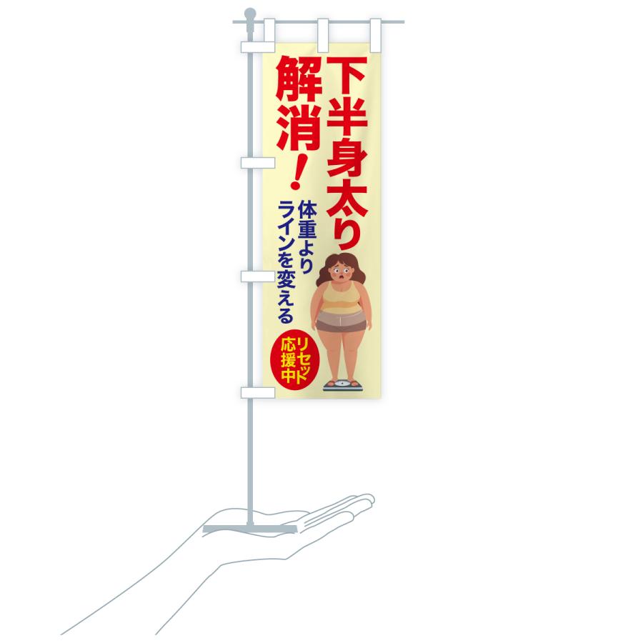 のぼり旗 下半身太り解消・食べ過ぎ・体重増加・体重リセット |  | 16