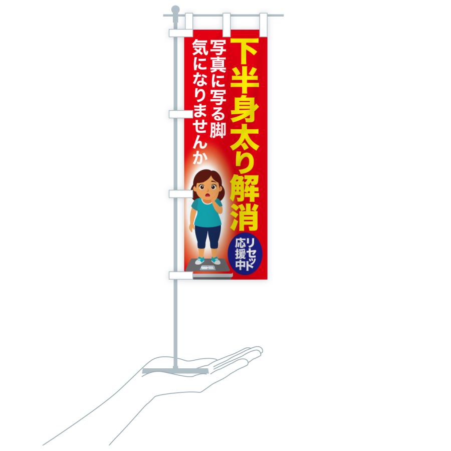 のぼり旗 下半身太り解消・食べ過ぎ・体重増加・体重リセット |  | 17