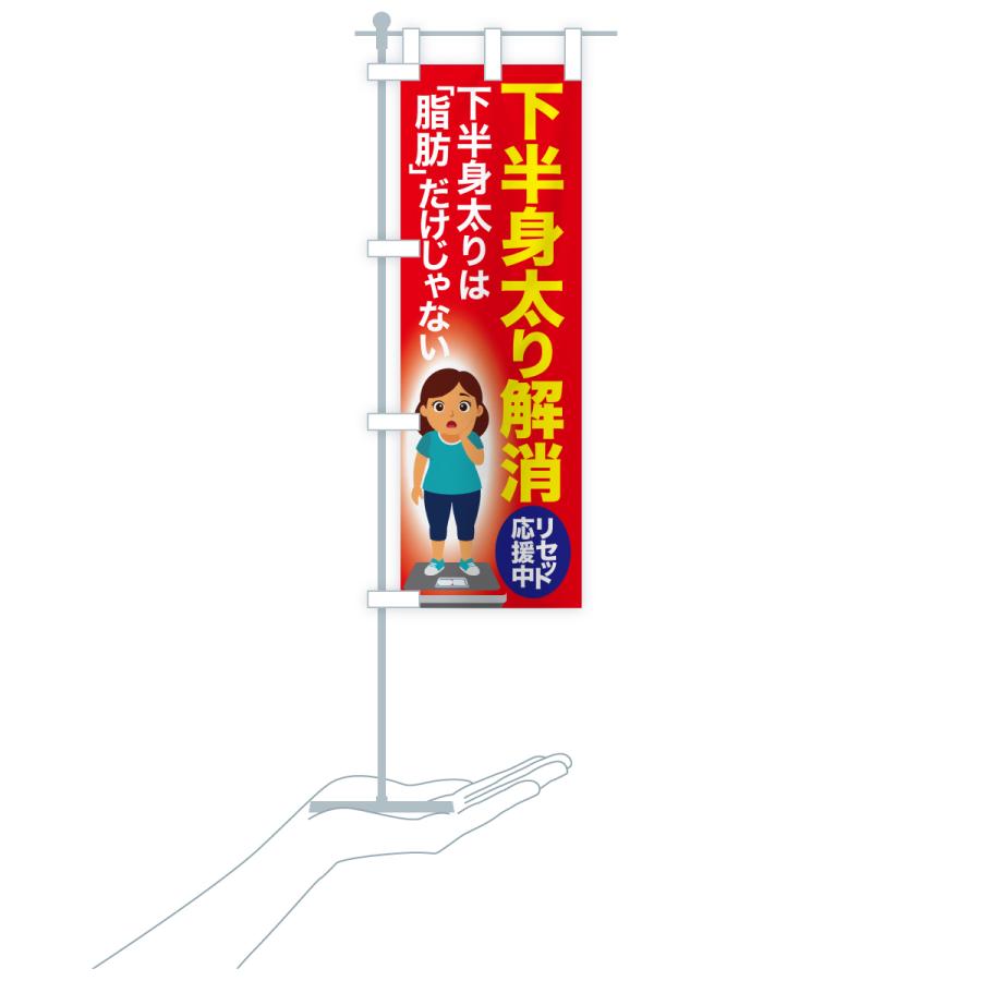 のぼり旗 下半身太り解消・食べ過ぎ・体重増加・体重リセット |  | 17
