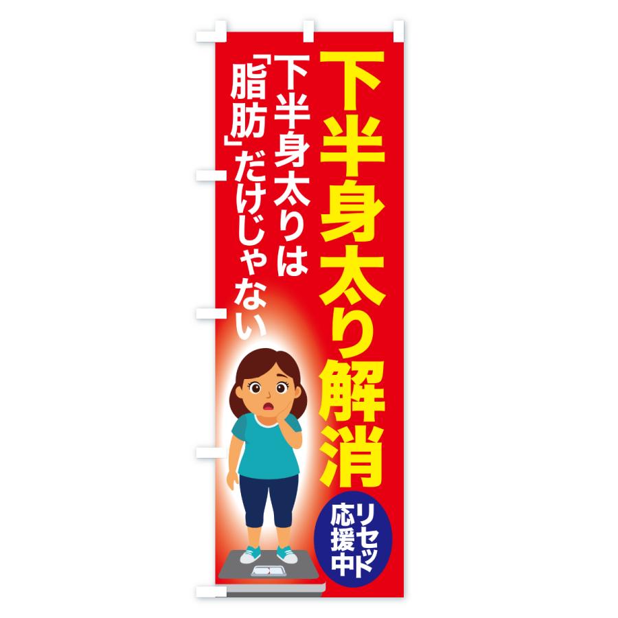 のぼり旗 下半身太り解消・食べ過ぎ・体重増加・体重リセット |  | 02