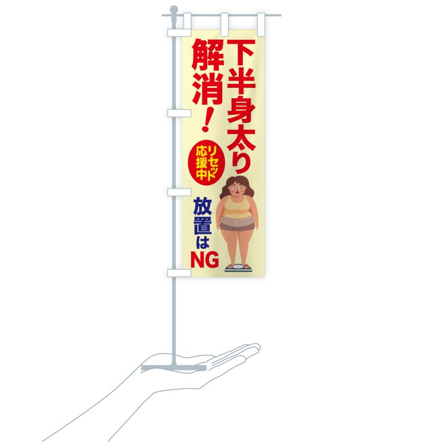 のぼり旗 下半身太り解消・食べ過ぎ・体重増加・体重リセット |  | 16