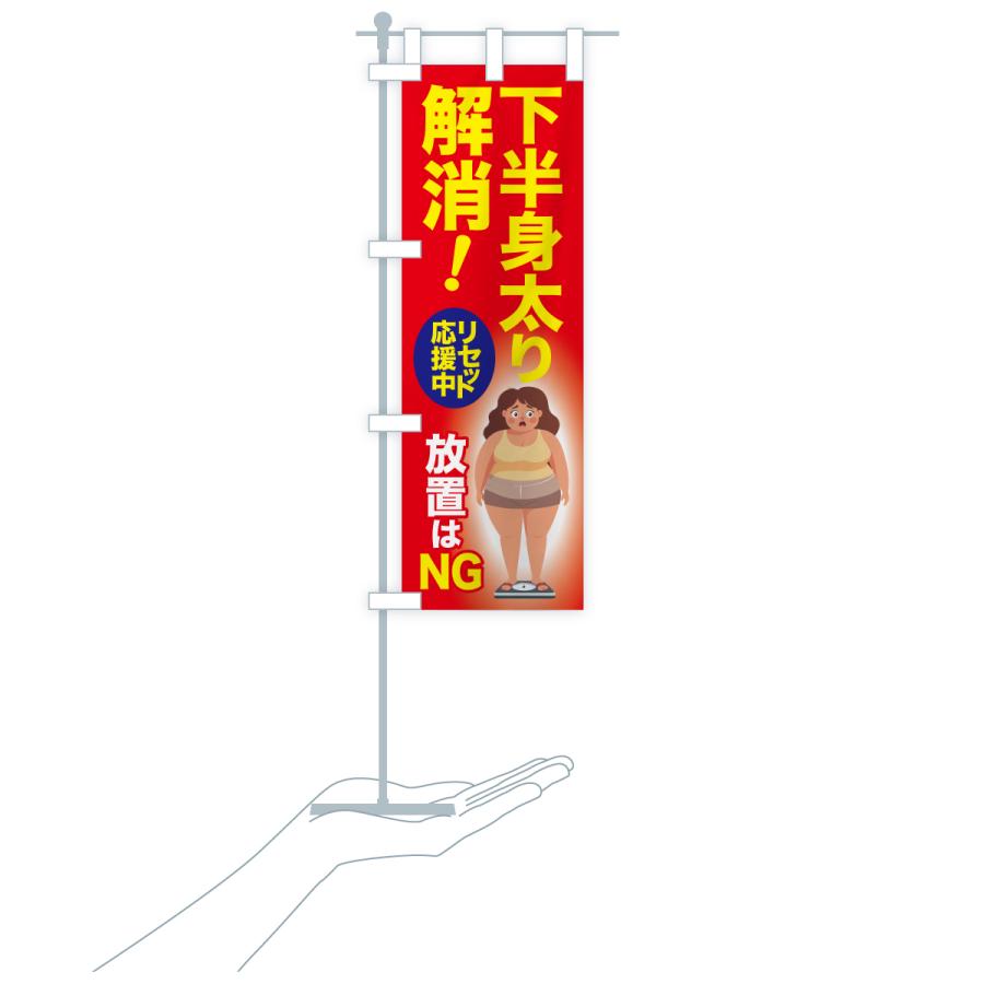 のぼり旗 下半身太り解消・食べ過ぎ・体重増加・体重リセット |  | 17