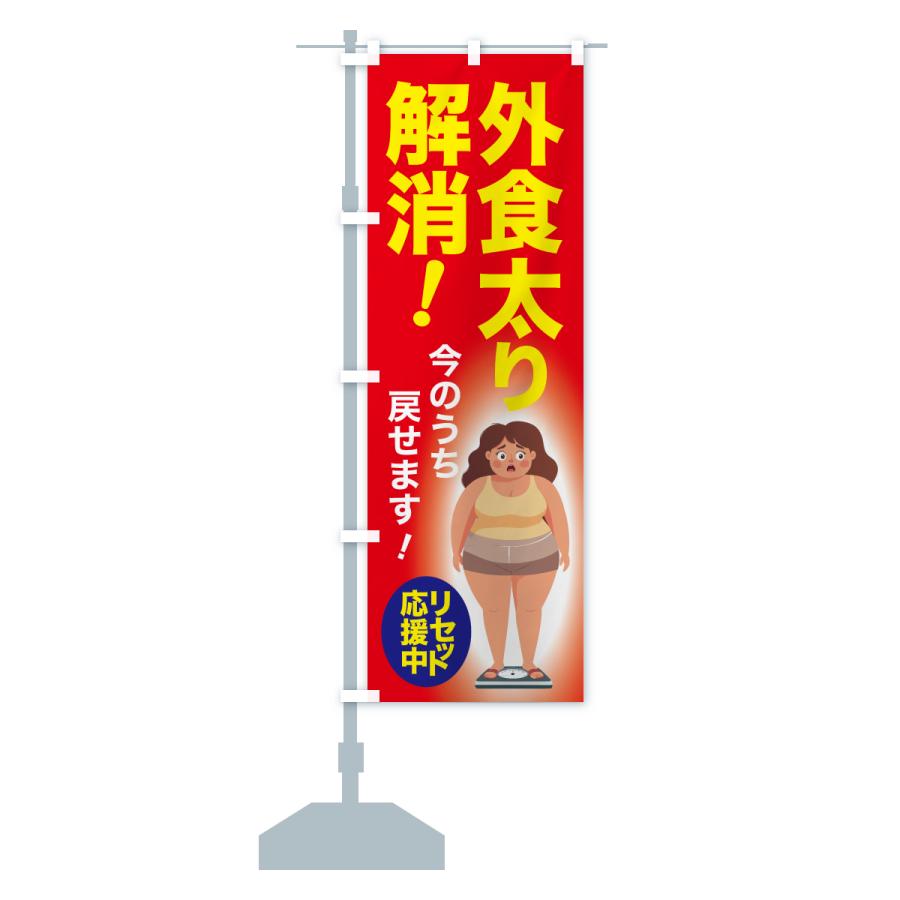 のぼり旗 外食太り解消・食べ過ぎ・体重増加・体重リセット |  | 14