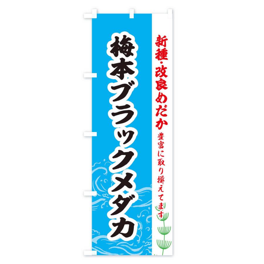 のぼり旗 梅本ブラックメダカ｜goods-pro｜02