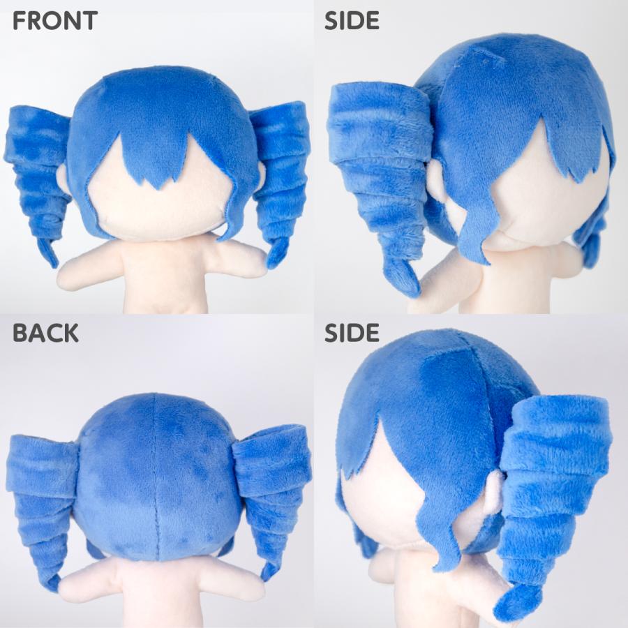 データ販売 ぬいヘア型紙 結い上げ 髪型 推しぬい : のぼり旗 グッズ