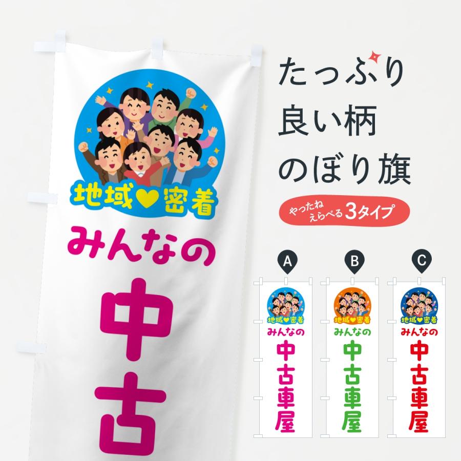 のぼり旗 中古車屋・みんなの中古車屋・地域密着 | 