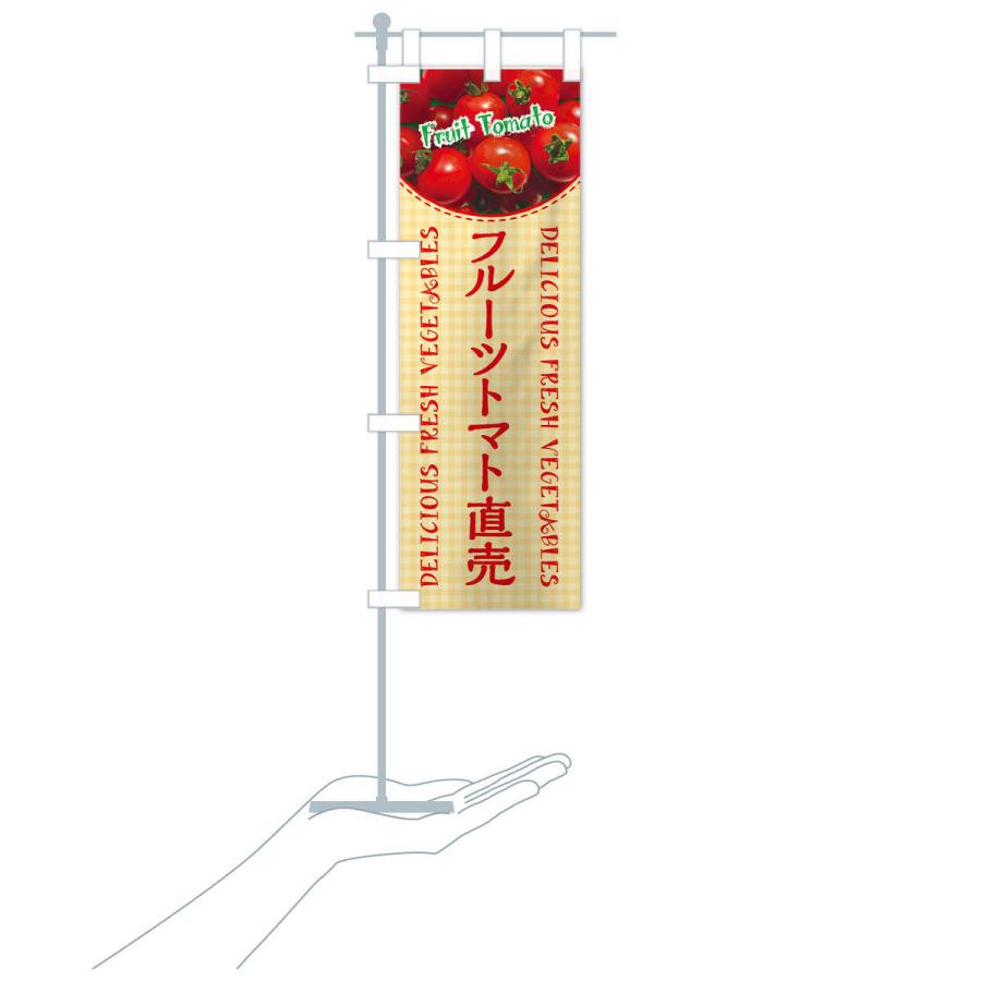 のぼり旗 フルーツトマト直売・写真・チェック柄 |  | 18