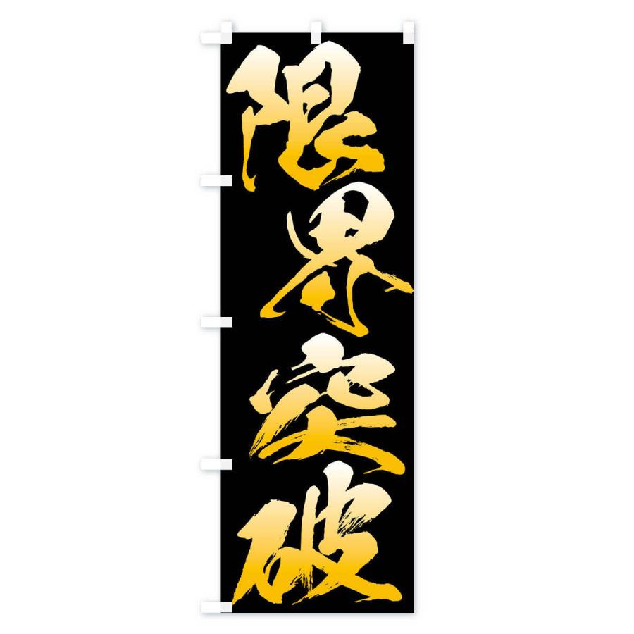 のぼり旗 限界突破・四字熟語 : のぼり旗 グッズプロ - 通販 - Yahoo