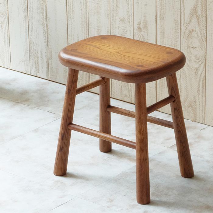 何でも揃う スツール ISSEIKI 一生紀 完成品 オーク 高さ40cm 椅子 おしゃれ 木製 スツール