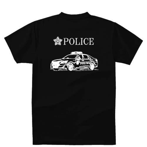 警察 アパレル POLICEパトカーアニメーション ドライTシャツ ドラマ