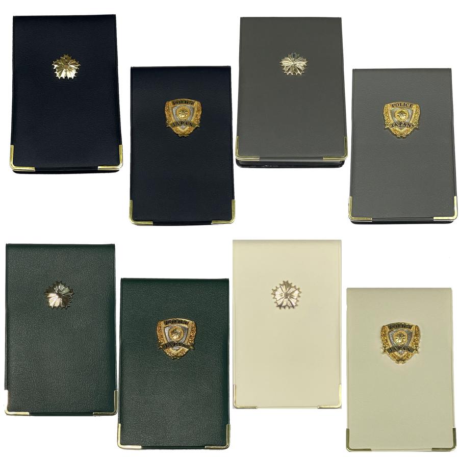 警察 ミニ手帳A7サイズ◇映画舞台撮影用小道具◇エンブレム付