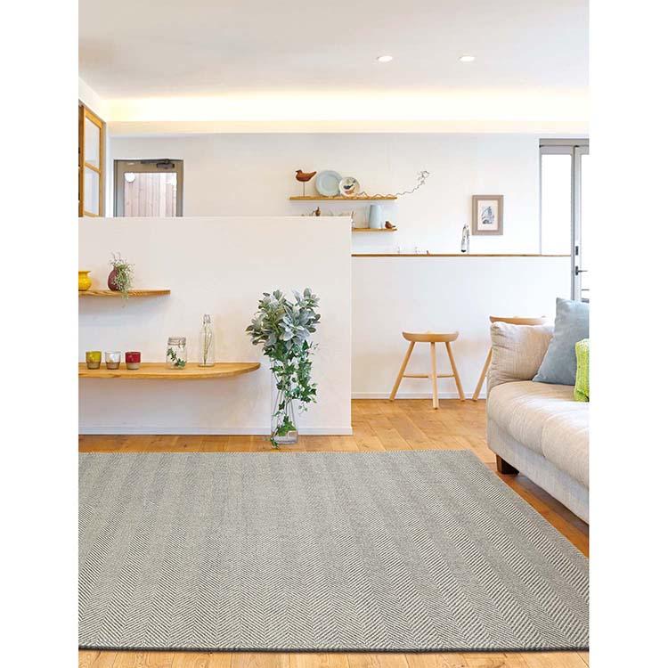 大島屋 ラグ 洗える ジャガードラグ オールシーズン使える 約70×180cm