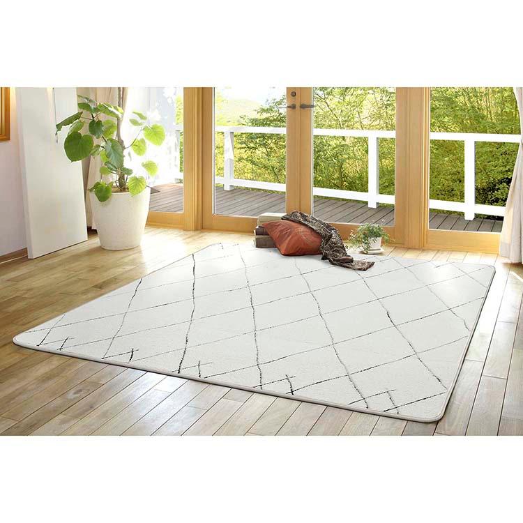 大島屋 ラグ 洗える シャギーラグ オールシーズン使える 約185×185cm