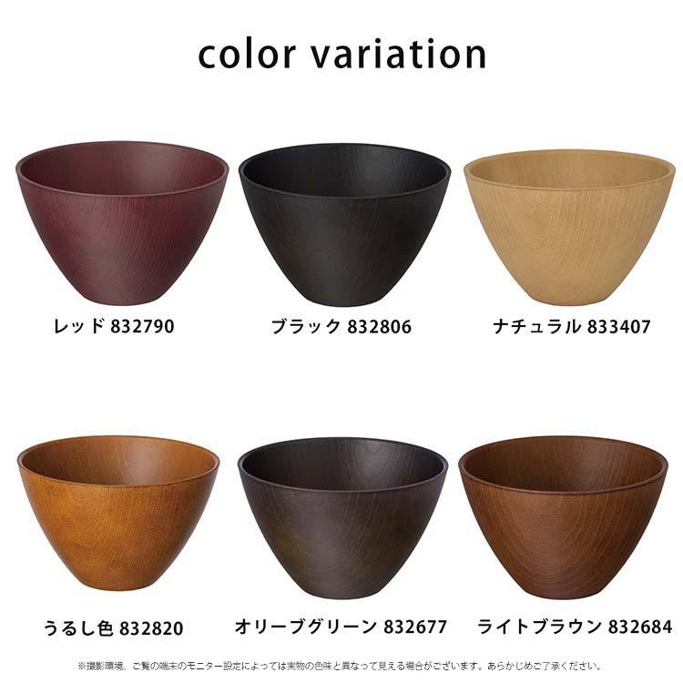 サンライフ 木目 マルチボウル 約510ml 約φ12.8×8cm 日本製 食洗器対応