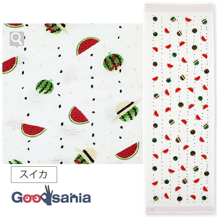 コンテックス フェイスタオル 今治産 布ごよみ スイカ 33×100cm