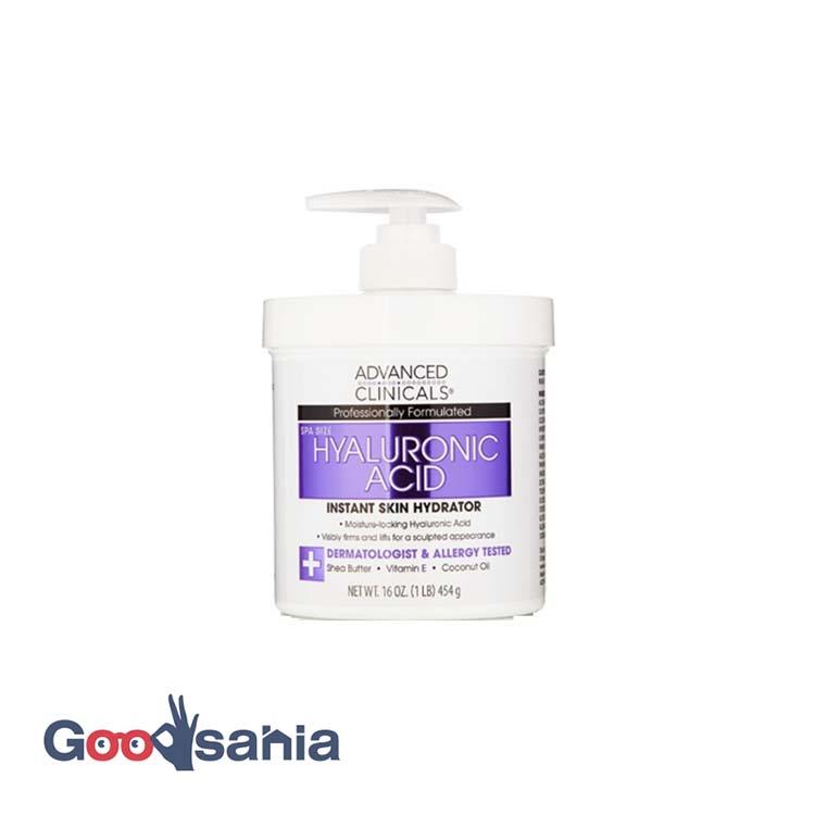 ADVANCED CLINICALS ヒアルロン酸 ボディクリーム 454g : Goodsania