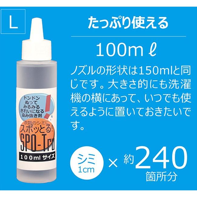 スポットる！染み抜き剤 150ml 新品未開封 ハッシュ シミ抜き スポッとる 衣類 100ml : Goodsaniaマック土居店