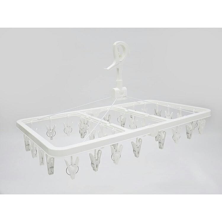 東和産業 洗濯ハンガー NSR ネオスール 折りたたみ角ハンガー 32ピンチ