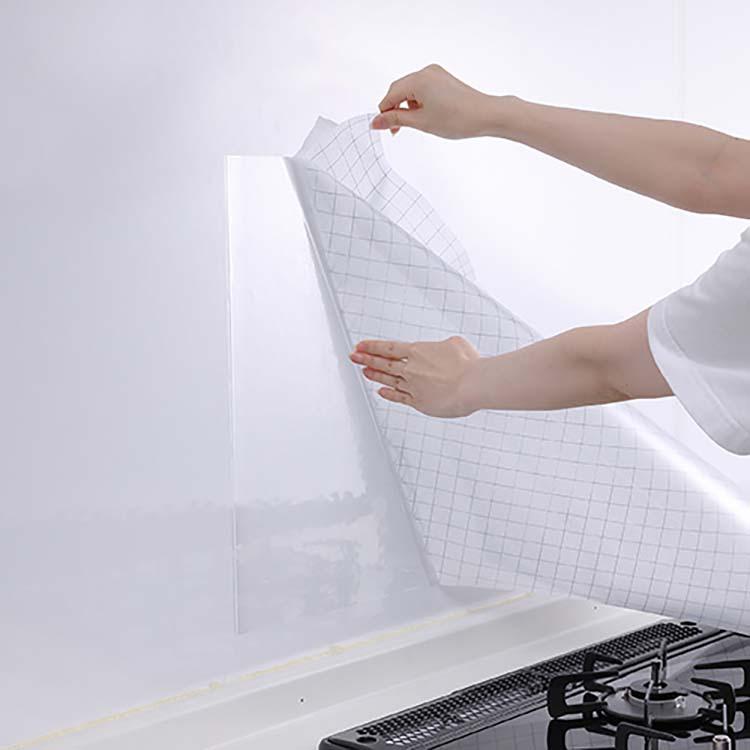 東洋アルミ 壁面シート はがせる3層タイプ 約45×90cm 日本製 透明