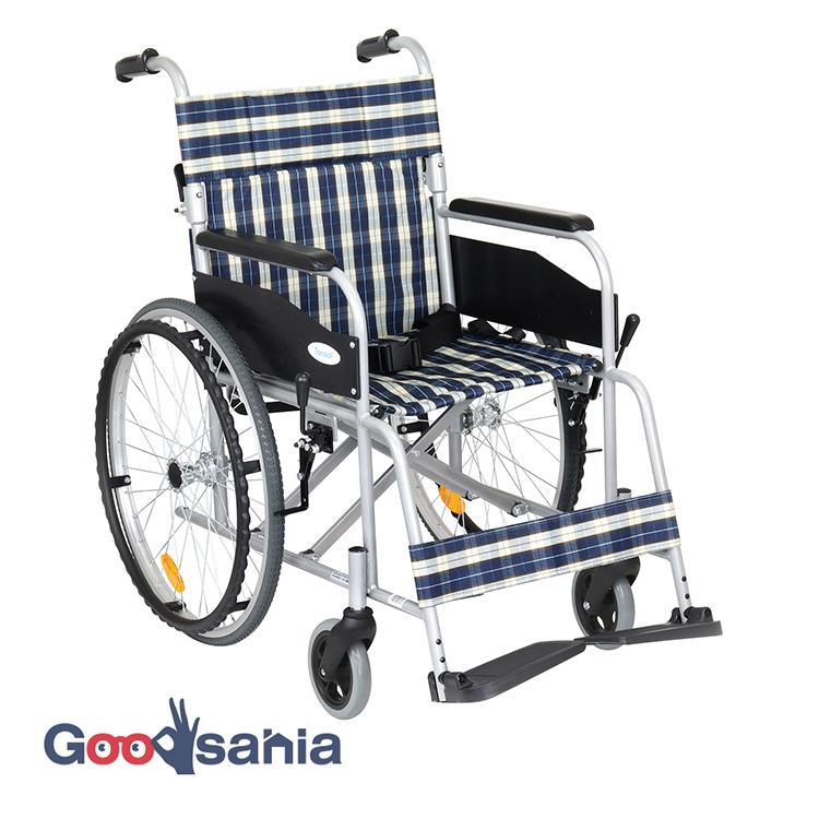 幸和製作所 車いす 自走式 スチール製 安定した走行 約66×98×89.5cm 