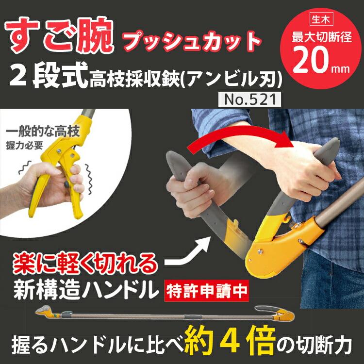 musashi（ムサシ） すご腕プッシュカット2段式 アンビル刃 約10.5×4.5