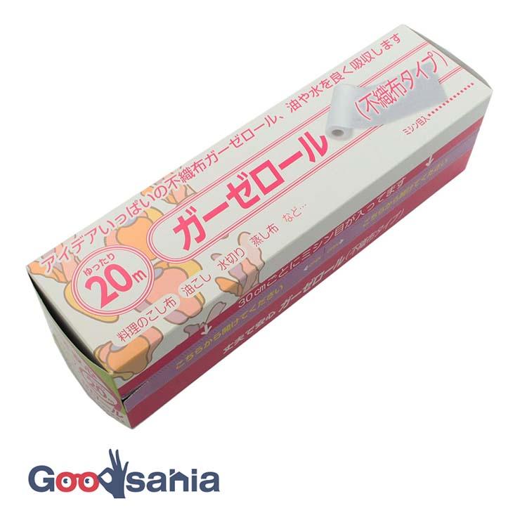 金星製紙 キッチンペーパー ガーゼロール 不織布タイプ 20ｍ 約30×30cm 日本製 ホワイト（Yahoo!・Goodsaniaマック土居店2ndstore）