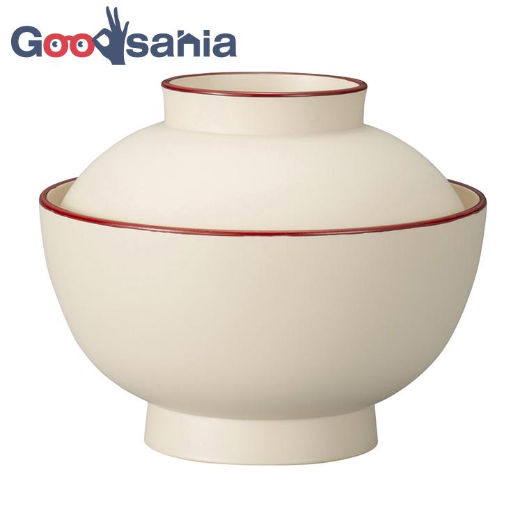 宮本産業 汁椀 白渕朱 雑煮椀 内側抗菌塗装 500ml : Goodsaniaマック