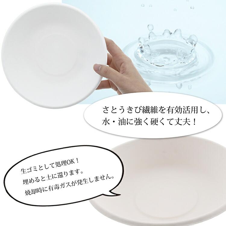 深皿（18個セット） スリーキューブ 使い捨て プレート 暮らし良い品 エコ深皿 ハード