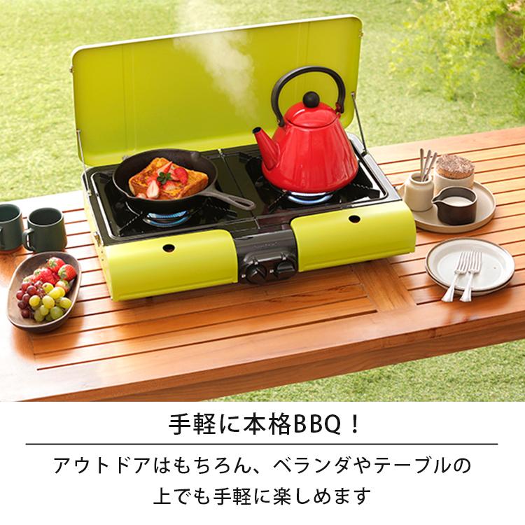 イワタニ　カセットガステーブル フラットツイン・S デンキチWeb / イワタニ Iwatani カセットガステーブルトップBBQこんろ