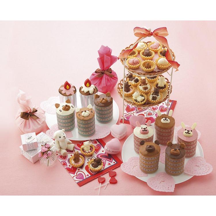 貝印 KAI クックパッド タルトカップでお風呂チョコ型 クマ 約18×14